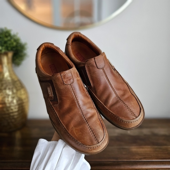 Pikolinos Brown Leather Slip On Comfort Loafers Men EU 43 US 9.5-10 - Picture 3 of 14